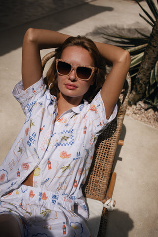 Ciao Bella Shirt + Shorts Set -  Blue