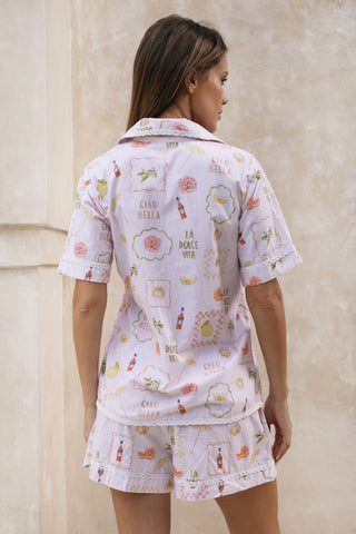 Ciao Bella Shirt + Shorts Set -  Rosa