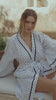 Celeste Polka Dot Robe – Blanc et Noir