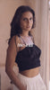 Sustainable Loungewear Lindy Top Shorts SET - Noir